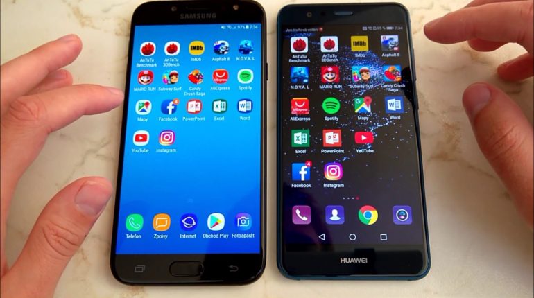 Samsung Galaxy J7 2017 vs Huawei P10 Lite: Which is faster?